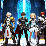 **

"A group of Elsword characters, fully clothed in fantasy armor, strategically positioned in a brightly lit dungeon environment. One character is clearly issuing commands with a holographic interface. Focus on teamwork and tactical gameplay, appropriate attire, safe for work, perfect anatomy, natural proportions, family-friendly, professional digital art, high resolution."

**