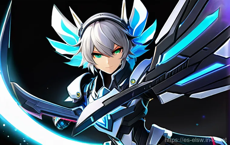 엘소드 방어구 세트 옵션 정리 - **Prompt 1: Exascale DPS in Action**
    "A powerful Elsword character, adorned in the sleek, futuri...