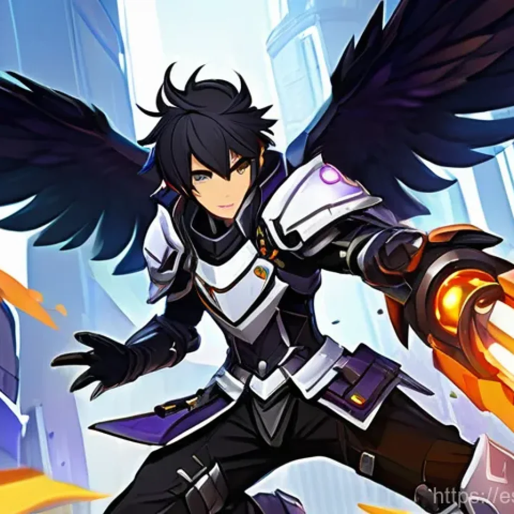 엘소드 패치노트 요약 및 분석 - **Prompt:** A dynamic, action-packed illustration in the style of Elsword, featuring Raven and Ain i...