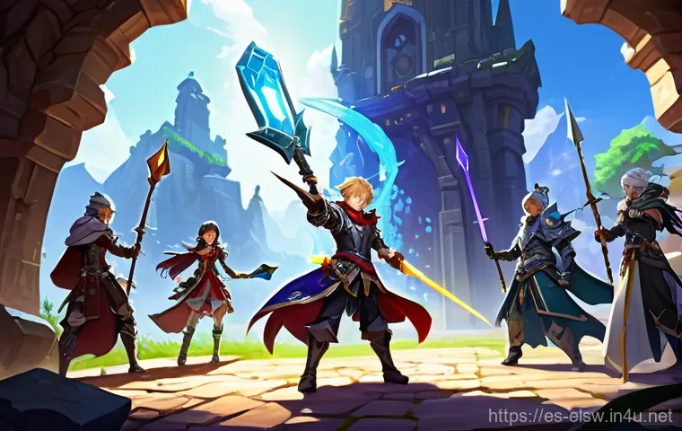 엘소드 길드 명성 상승 전략 - **Prompt 1: The Heart of the Guild in Action**
    A vibrant and energetic scene depicting a diverse...