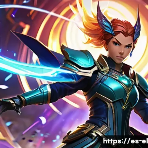 엘소드 각종 전투 모드 공략 - **Dynamic PvP Arena Clash:** A highly stylized, anime-inspired character, depicted in mid-air, execu...