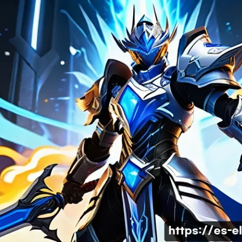 엘소드 캐릭터별 스킬트리 최적화 - A dynamic fantasy battle scene featuring a male Elsword character clad in detailed, stylish armor wi...