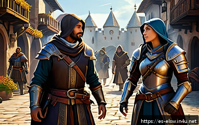 엘소드 이벤트 아이템 획득 팁 - A dynamic fantasy game event scene featuring a diverse group of characters strategically selecting t...